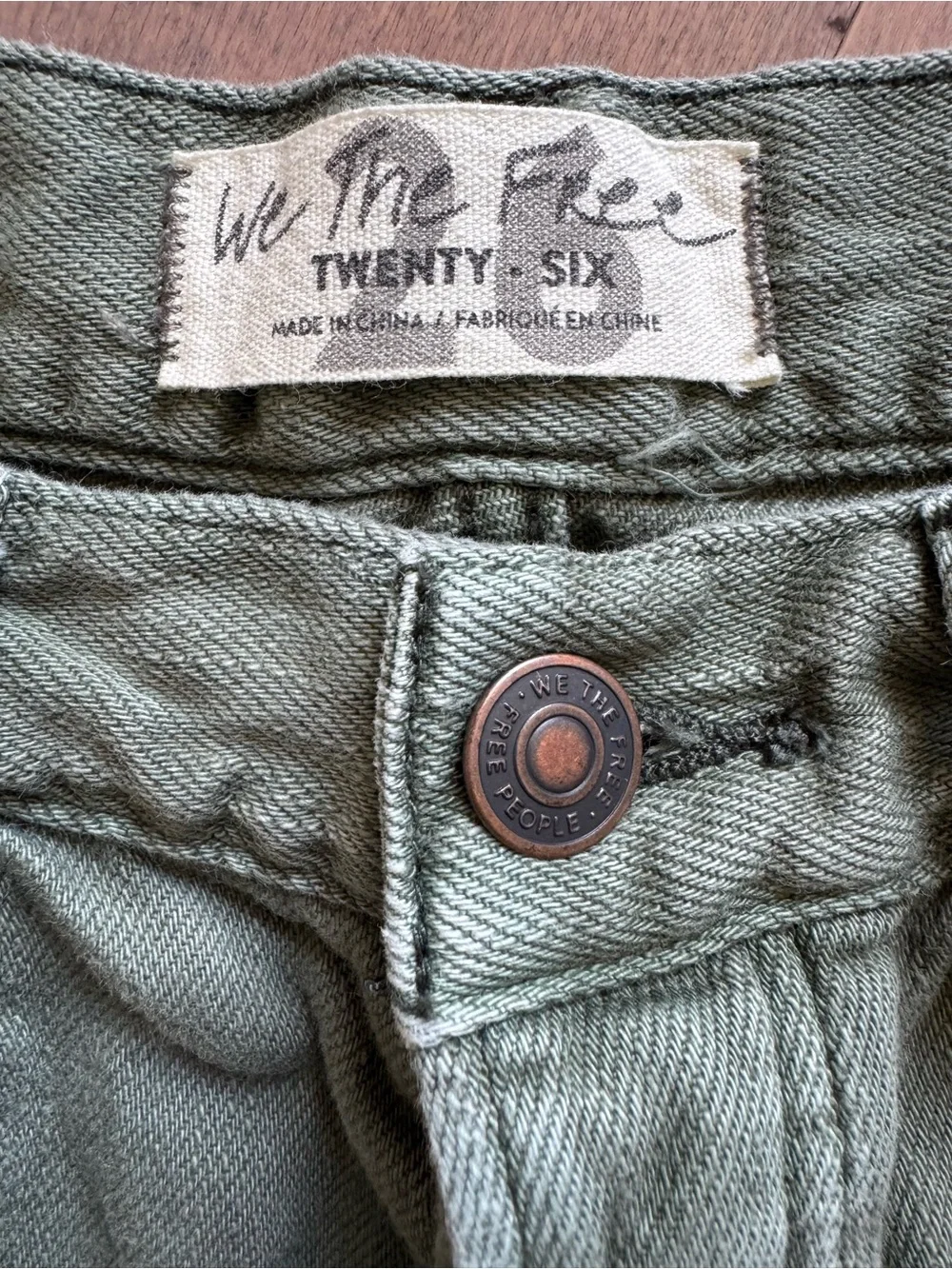Free People Loving Good Vibrations Cut Off Shorts